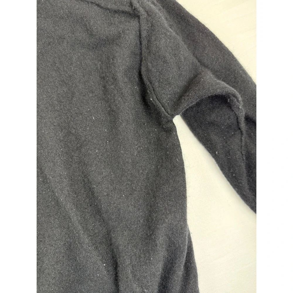 100% Cashmere Free People Womens Mock‎ Neck Sweater Black Size L